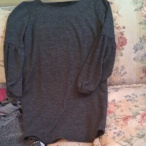 Adrienne Vittadini Charcoal Women's Blouse